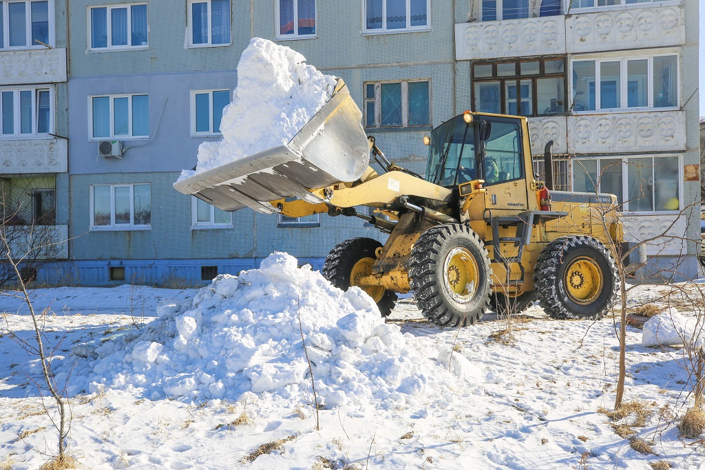 АО «Восточный Порт» помогает ликвидировать во Врангеле последствия снежных циклонов