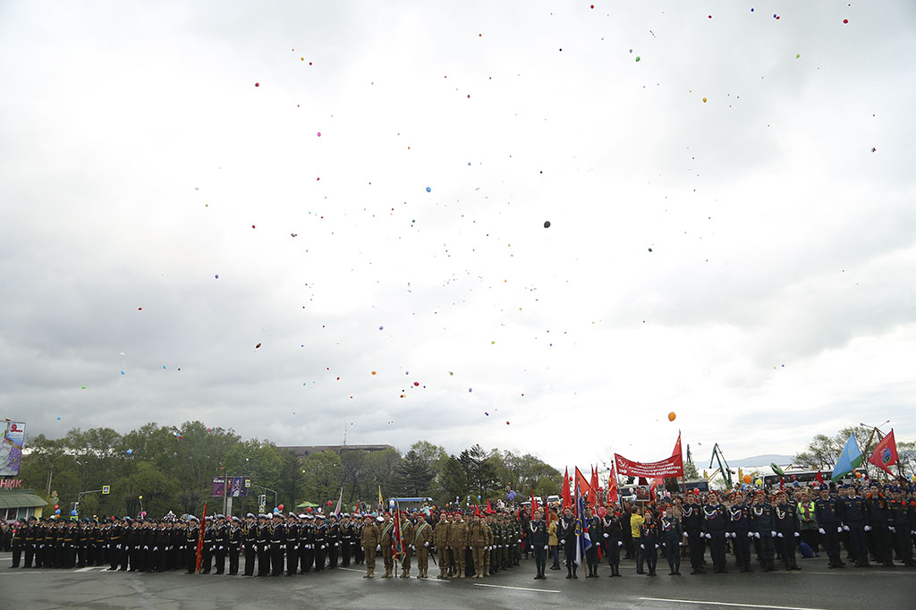На Центральной площади Находки прошли торжественные мероприятия в честь Дня Победы